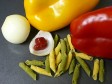 garganelli paglia e fieno ai peperoni garganelli paglia e fieno ai peperoni